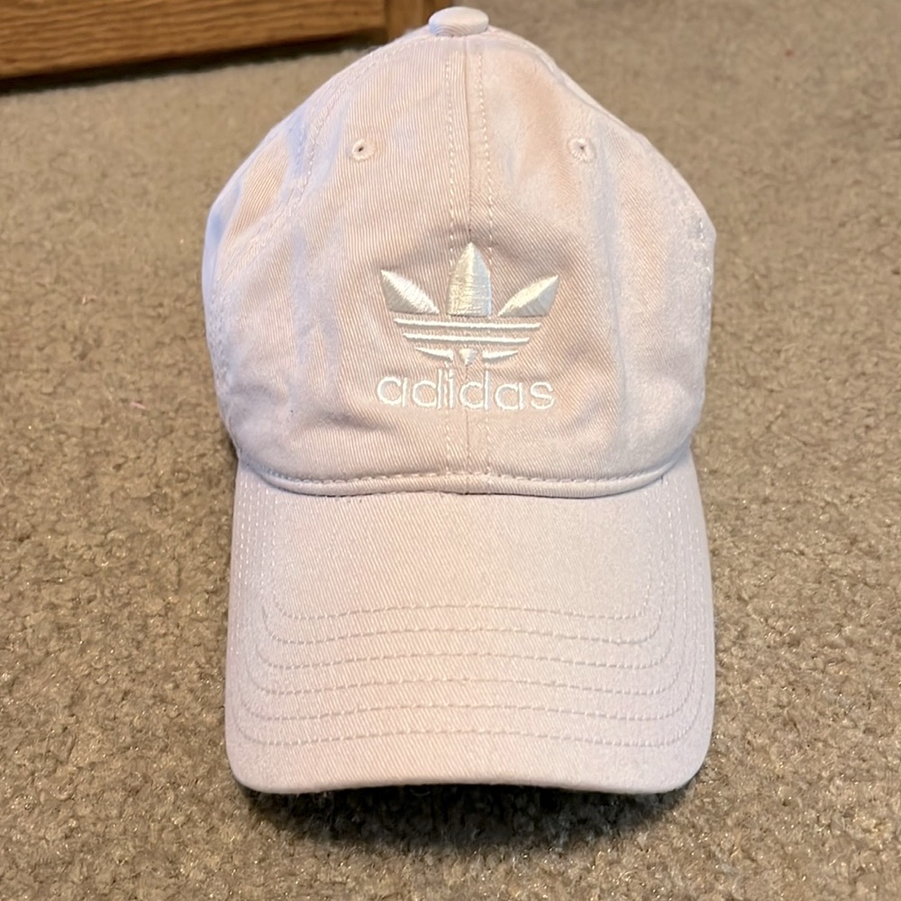 Light pink Adidas hat